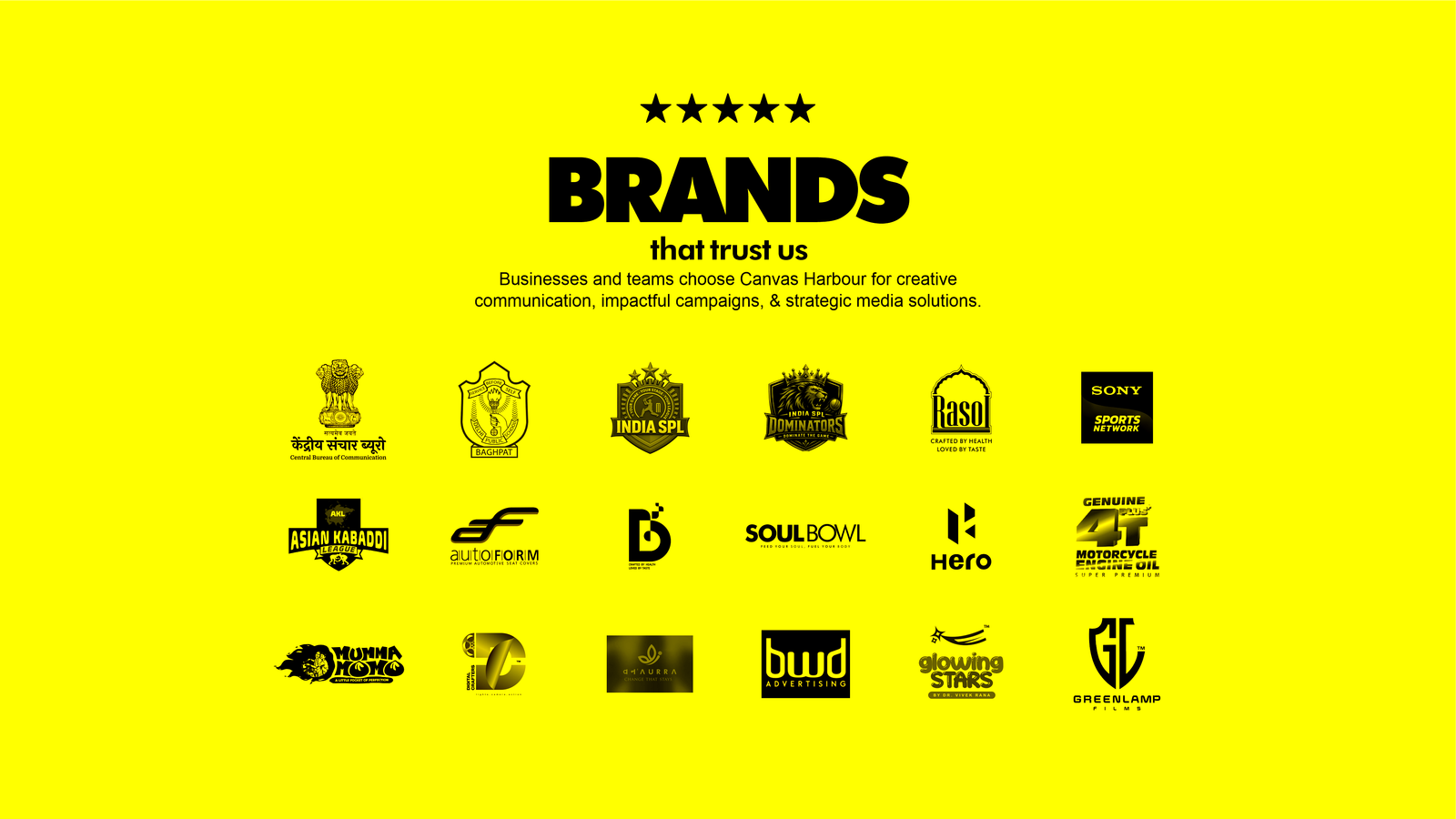 Brands that trust Canvas Harbour